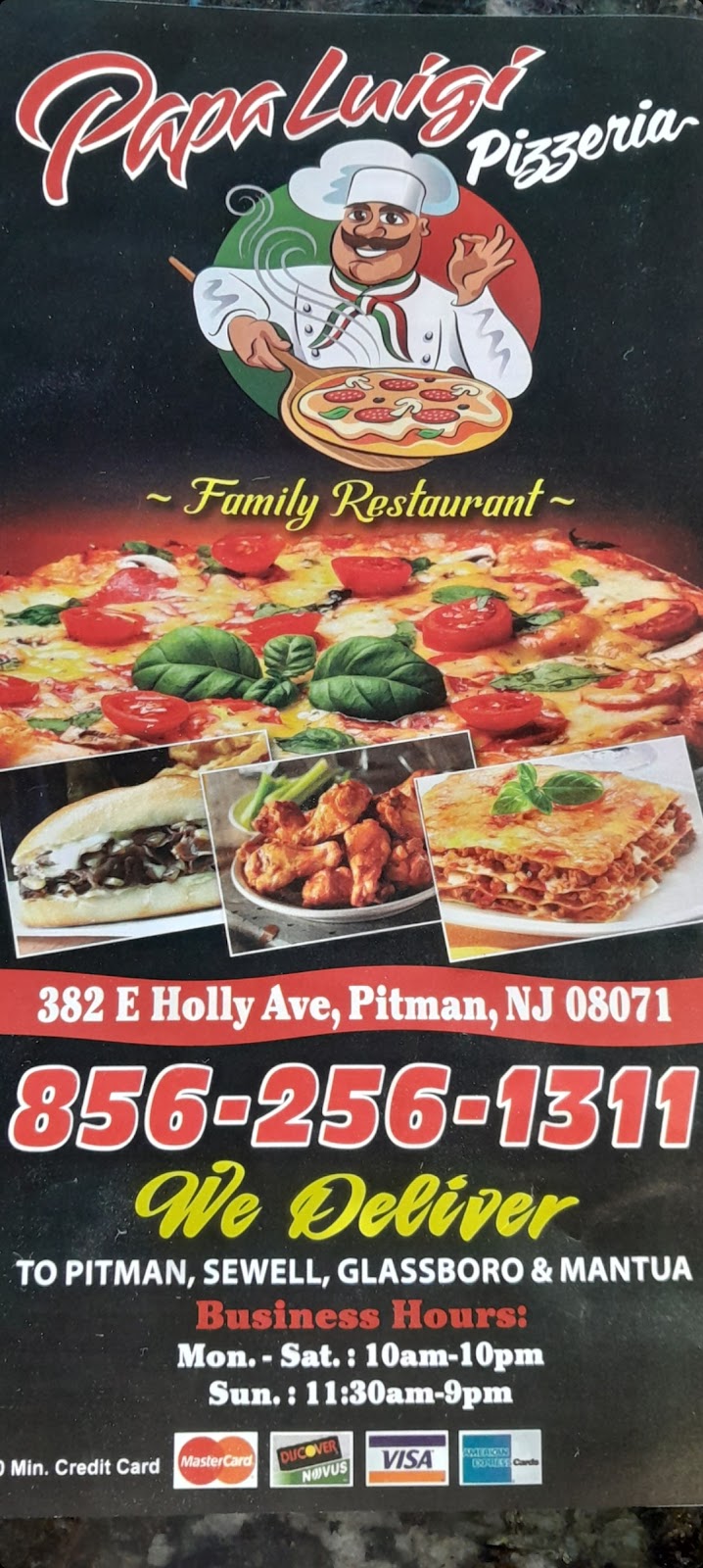 Papa Luigi | 382 E Holly Ave #1255, Pitman, NJ 08071 | Phone: (856) 256-1311