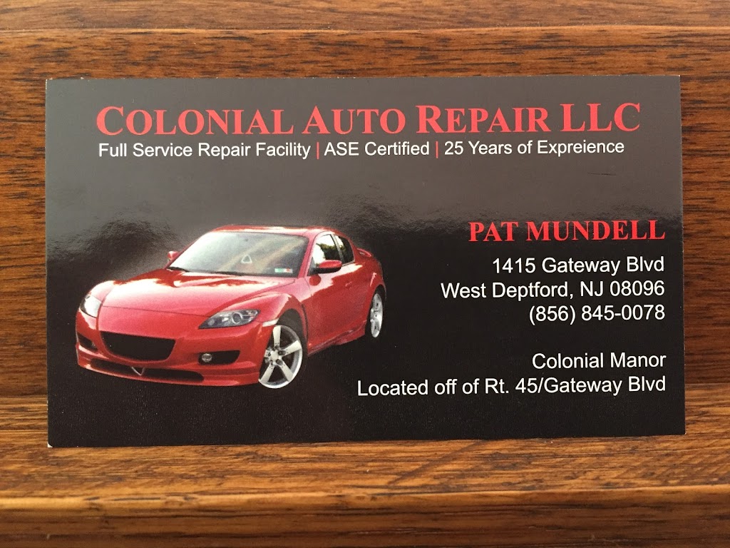 Colonial Auto Repair LLC | 1415 Gateway Blvd, Woodbury, NJ 08096 | Phone: (856) 845-0078