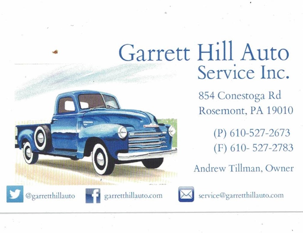 Garrett Hill Auto Service | 854 Conestoga Rd, Bryn Mawr, PA 19010 | Phone: (610) 527-2673