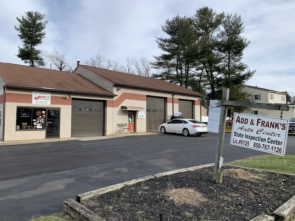 Add & Franks Auto Services Center | 107 Fairview Ave, West Berlin, NJ 08091 | Phone: (856) 767-1126