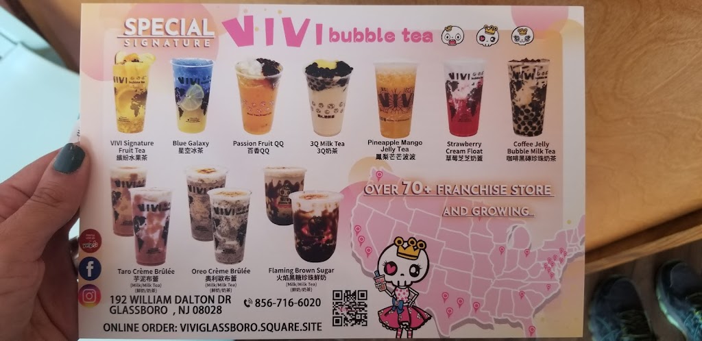 VIVI BUBBLE TEA | 192 William Dalton Dr, Glassboro, NJ 08028 | Phone: (856) 716-6020