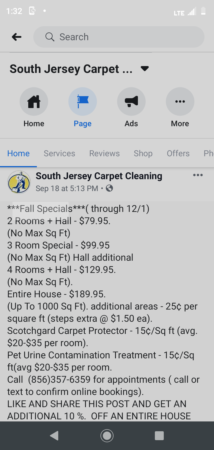 South Jersey Carpet Cleaning | 751 Raritan Ave, Atco, NJ 08004 | Phone: (856) 357-6359