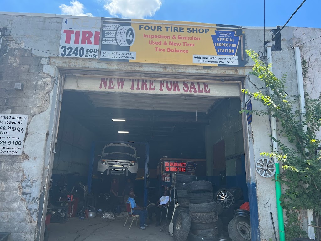 Four Tire Shop & Inspection Station | 3240 S 61st St, Philadelphia, PA 19153 | Phone: (267) 777-0846