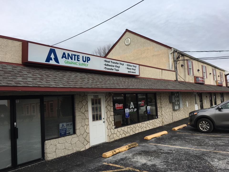 Ante Up Graphic Supply | 5905 Bristol Emilie Rd, Levittown, PA 19057 | Phone: (267) 202-6971