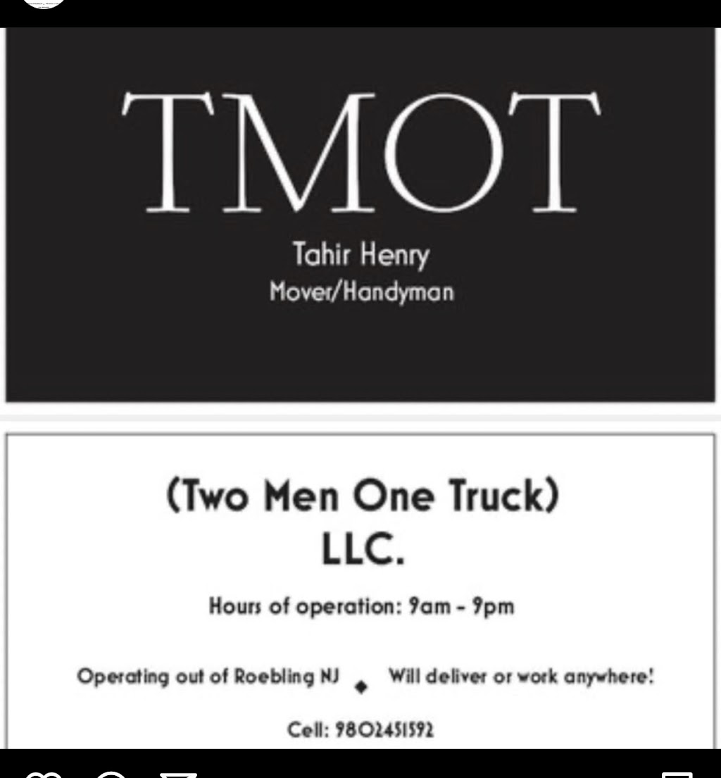 Two Men One Truck | 24 3rd Ave, Roebling, NJ 08554 | Phone: (980) 245-1592