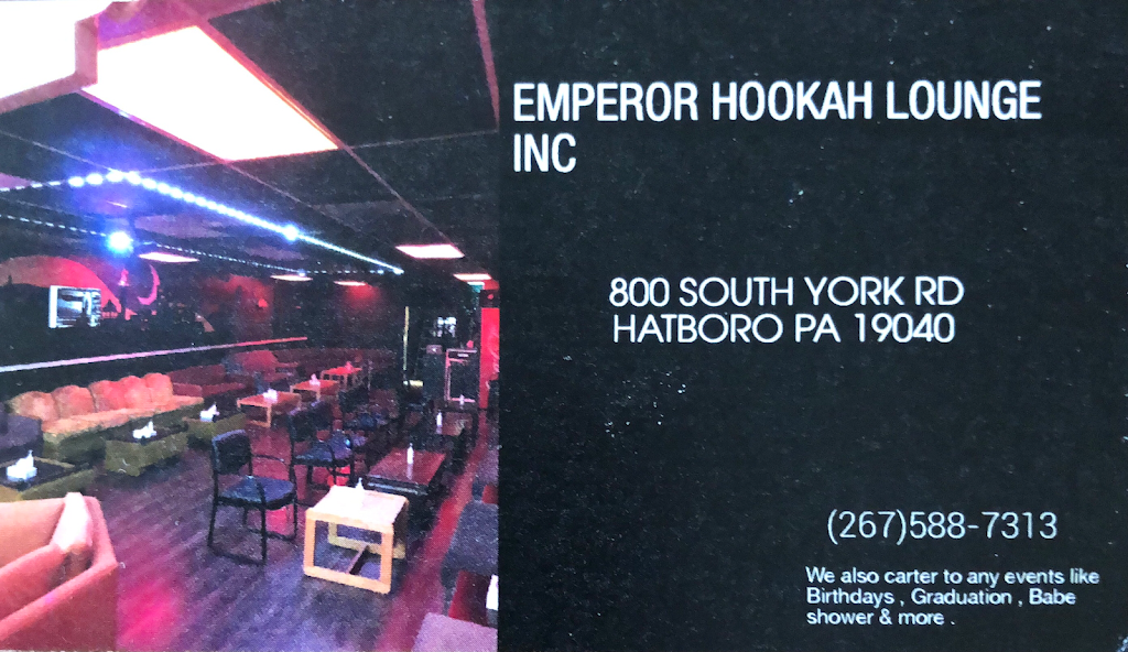 Emperor Hookah Lounge and Café | 800 S York Rd, Hatboro, PA 19040 | Phone: (267) 588-7313