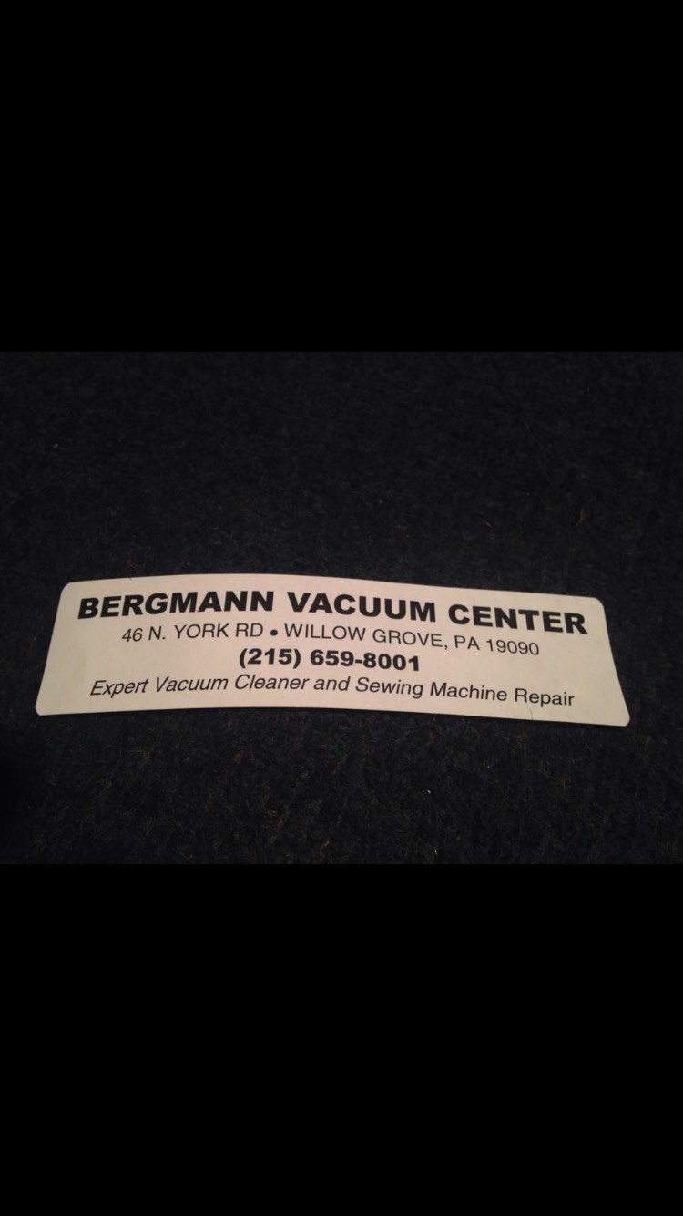 Bergmanns Vacuum Cleaner Co | 46 N York Rd, Willow Grove, PA 19090 | Phone: (215) 659-8001