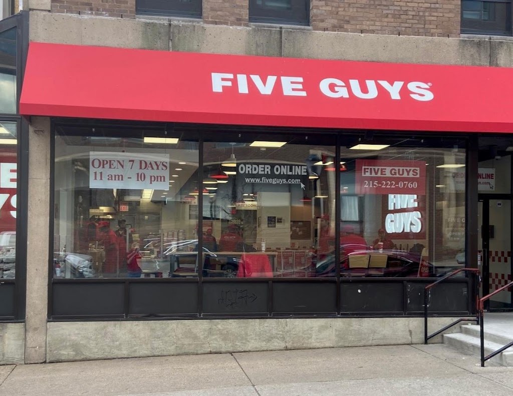 Five Guys | 3714 Spruce St, Philadelphia, PA 19104 | Phone: (215) 222-0760