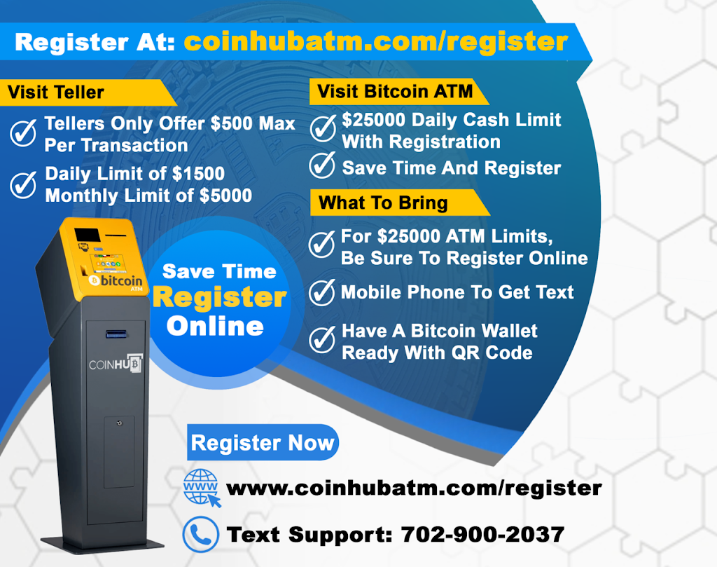 Coinhub Bitcoin ATM Teller | 260 W Lehigh Ave Ste 80, Philadelphia, PA 19133 | Phone: (702) 900-2037